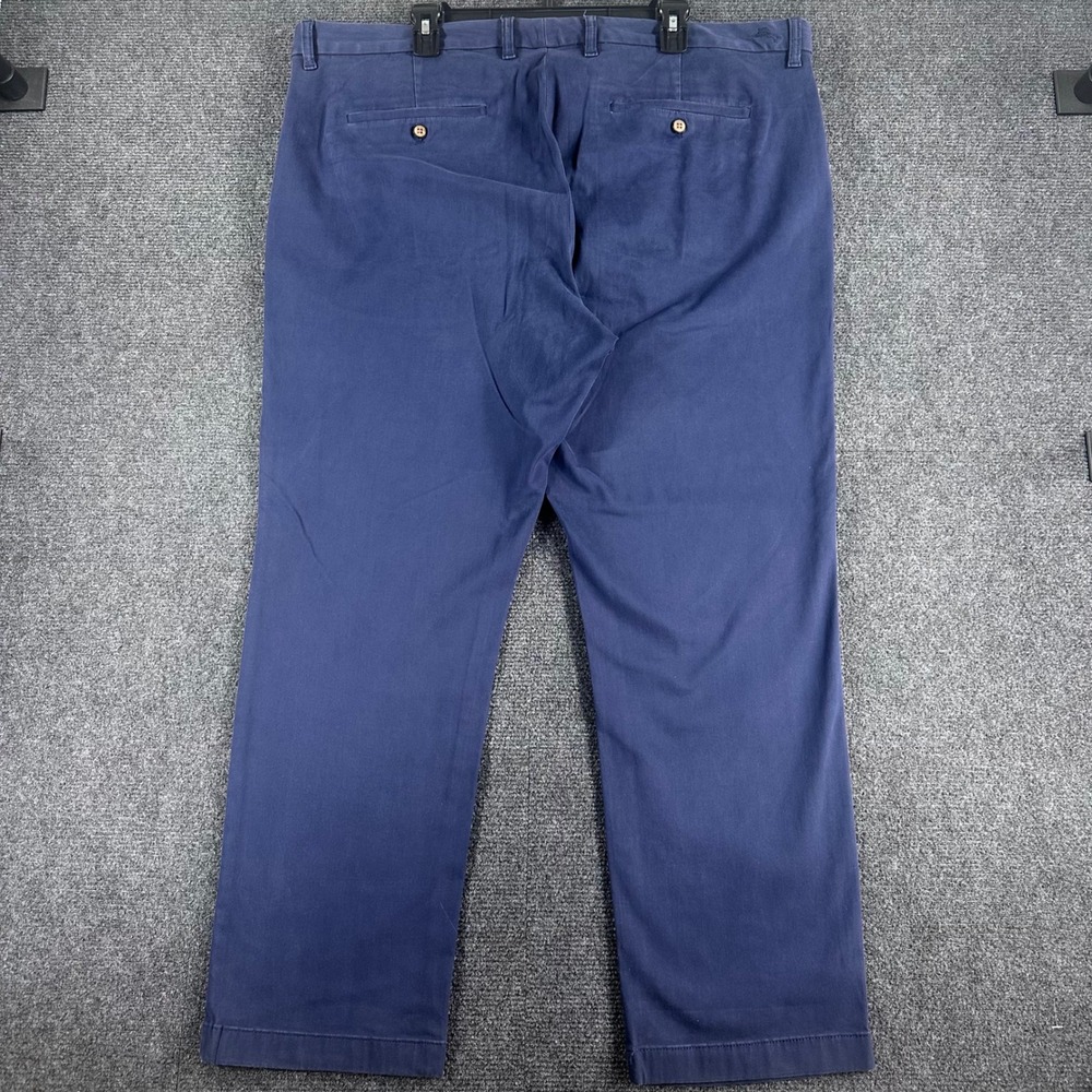 Tommy Bahama Chino Pants Mens 42x30 Navy Blue Boracay Cotton Blend Casual Golf - Picture 8 of 16